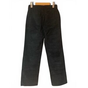 J.Crew Women's Black Corduroy Straight Leg Pants CC446 Size 26T Tall New